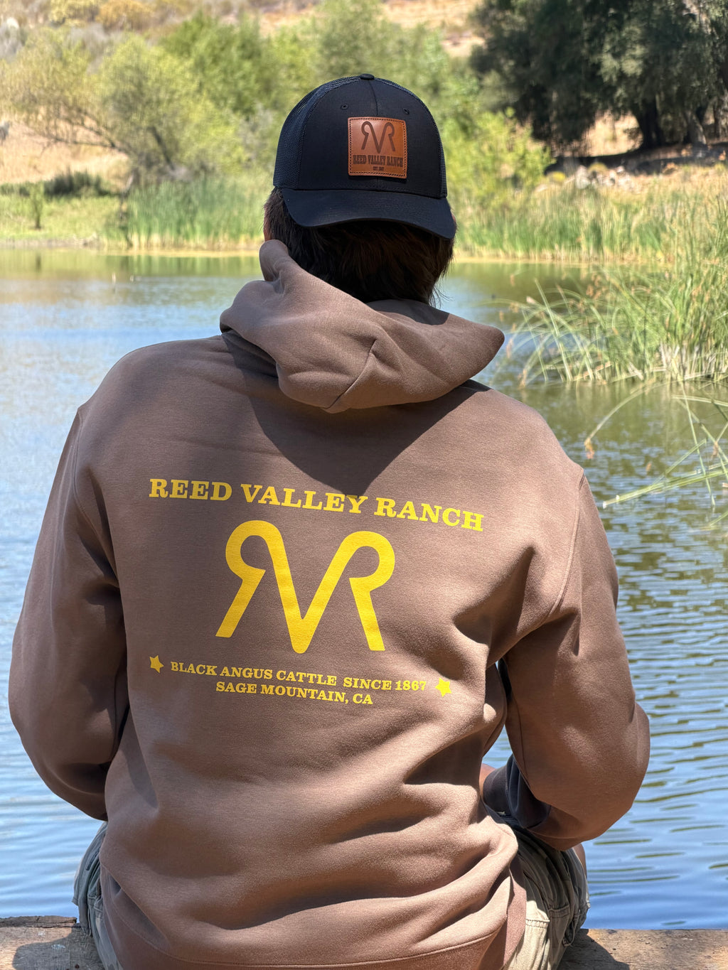 RVR Relax Faded Hoodie - Walnut